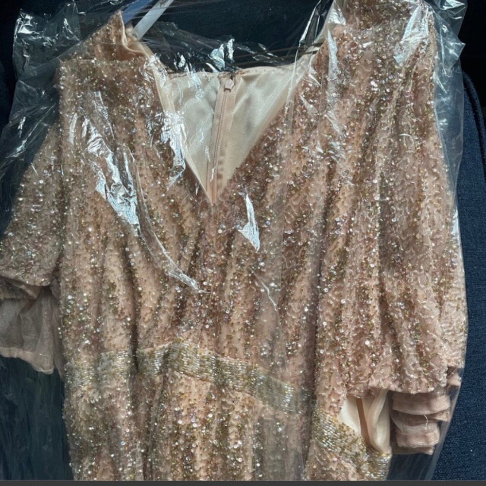 COPY - Stunning MacDuggal Caped Gown Size 20